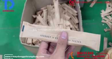 Máy đóng gói thìa nhựa, muỗng nhựa, thìa sữa chua giá rẻ
